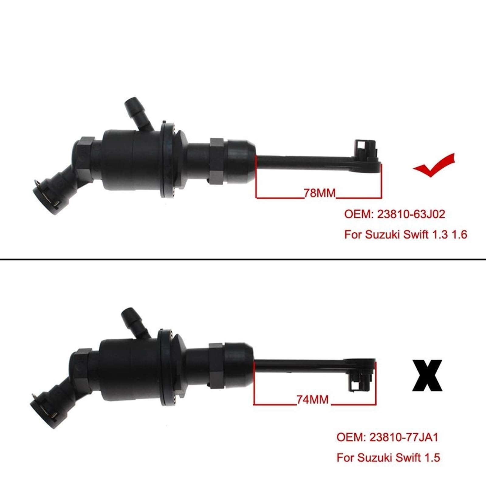 Amazon.com: DSUIUWER Clutch Master Cylinder Clutch Slave Cylinder